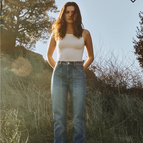 Reformation Kealy Carpenter High Rise Relaxed Jeans - Picture 1 of 6